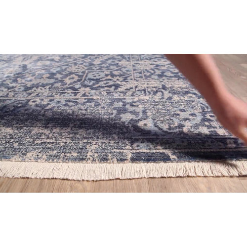 Three Posts™ Mendelsohn Oriental Area Rug in Blue & Reviews Wayfair